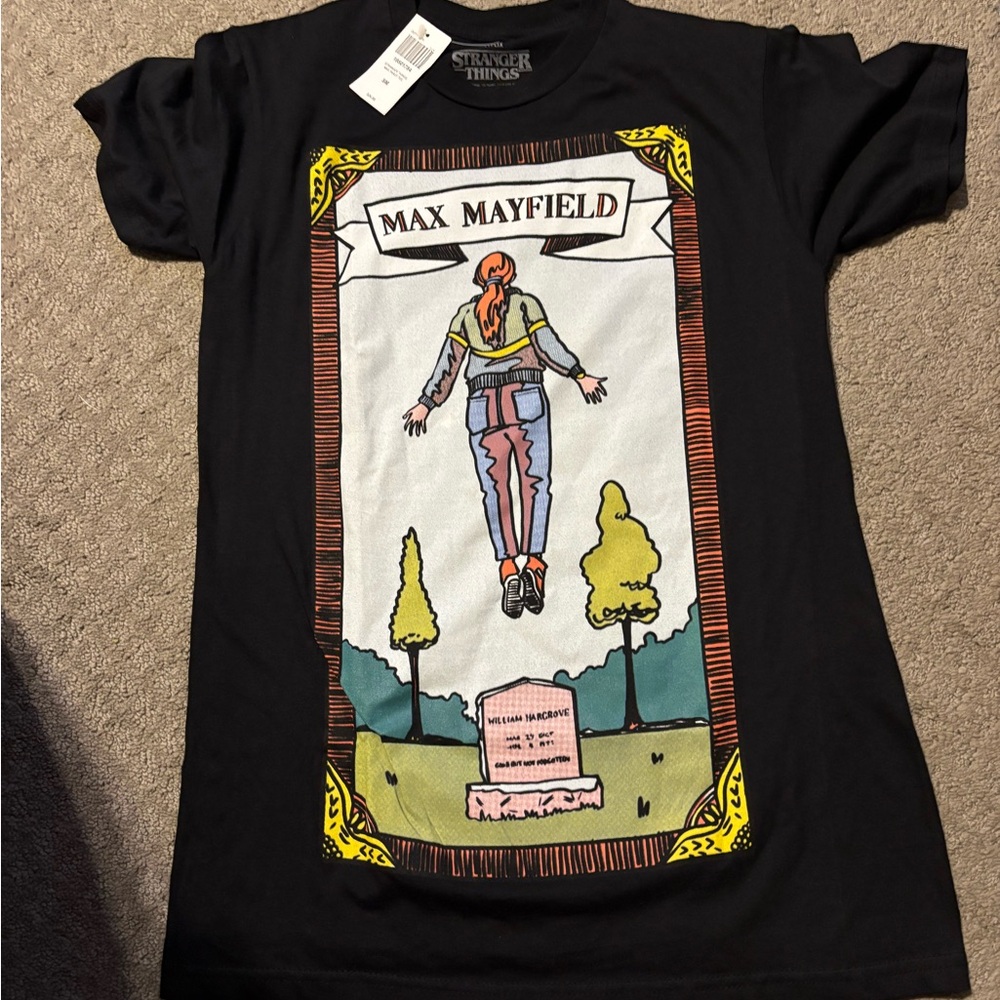 Hot Topic Black Stranger Things Tee